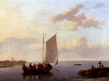 Johannes Hermanus Koekkoek : Off The Shore